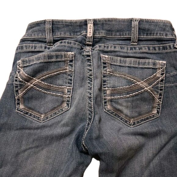 Ariat Dresden Jeans Women Sz 31 Light Wash Boot Straight Western Revival Casual - Picture 2 of 5